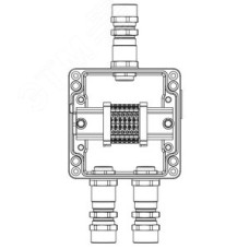 TBE-A-12-(6xCBC.2)-2xKA2MHK(A)-1xKA2MHK(C)1Ex e IIC Т5 Gb / Ex tb IIIC T95°C Db IP66 DKC (1201.121.22.121B)